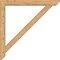 Ekena Millwork Traditional Slat Smooth Bracket w/ Offset Brace, Western Red Cedar, 5 1/2"W x 42"D x 42"H BKT0604X42X42TRA06SWR - alternate 3